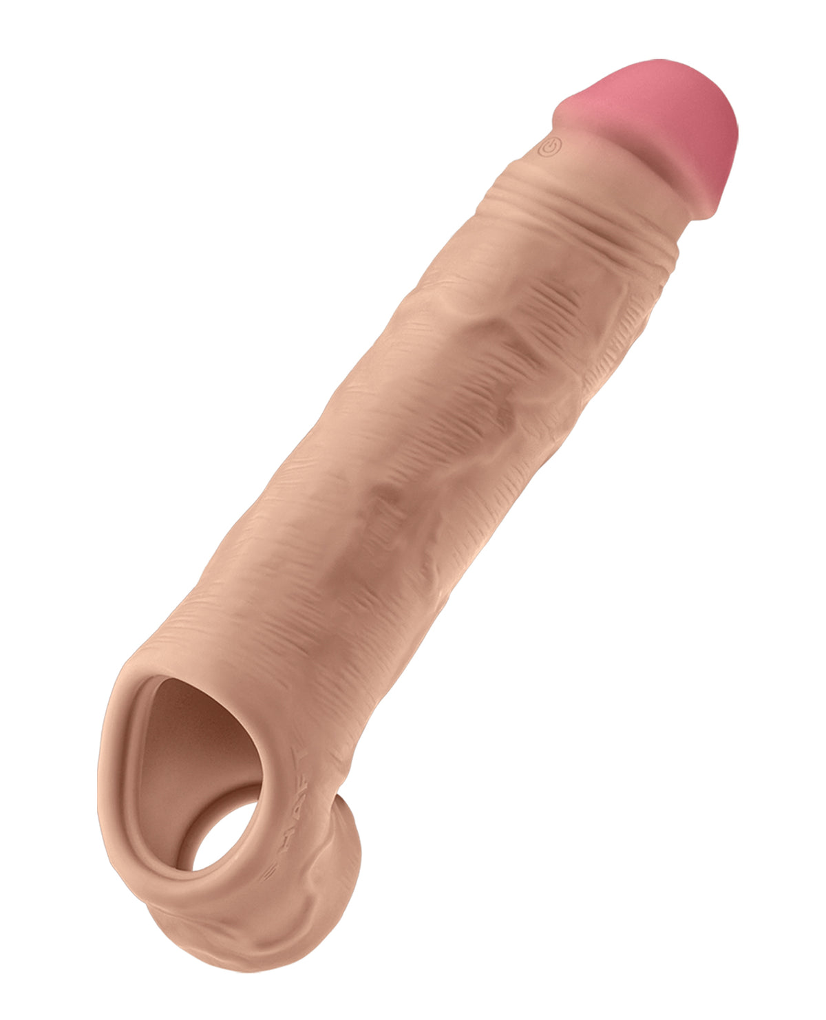 Shaft Flexskin Liquid Silicone 7.8" Vibrating Sheath - Pine