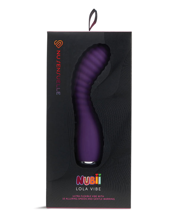 Nu Sensuelle Lola Nubii Flexible Warming Vibe - Purple