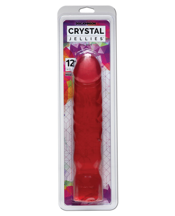 Crystal Jellies 12" Big Boy Dong - Pink
