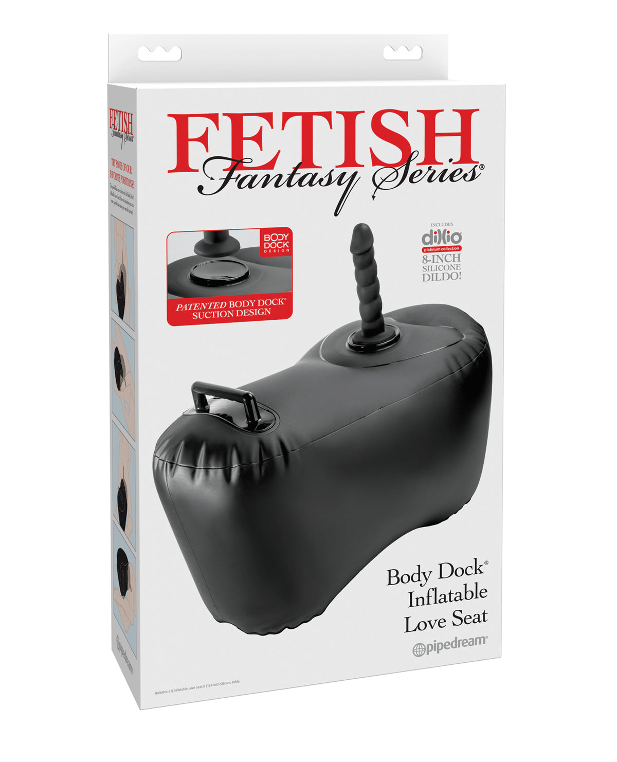Fetish Fantasy Series Body Dock Inflatable Love Seat - Black