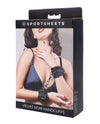 Sportsheets Velvet Noir Handcuffs - Black