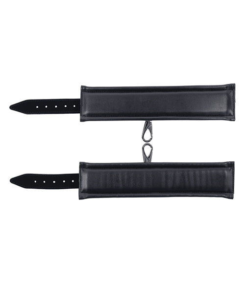 Sportsheets Velvet Noir Handcuffs - Black