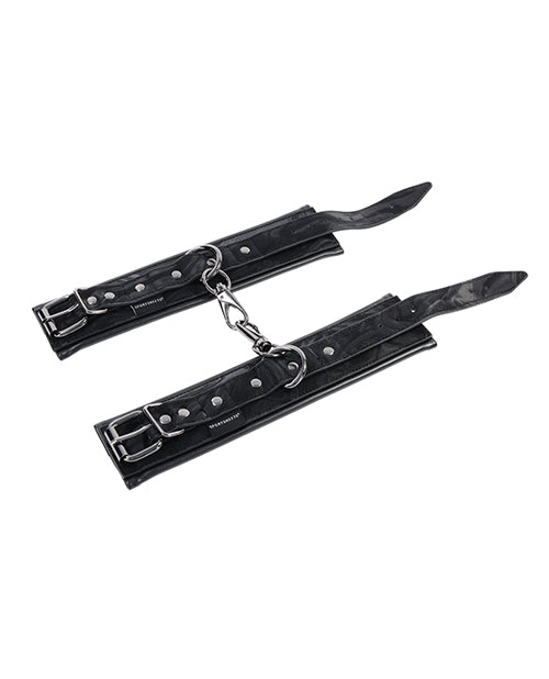 Sportsheets Velvet Noir Handcuffs - Black