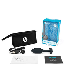  b-Vibe Vibrating Weighted Snug Plug M - 112 g Black