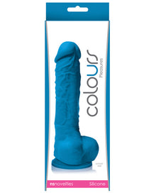  Colours Pleasures 5" Dildo w/Suction Cup - Blue