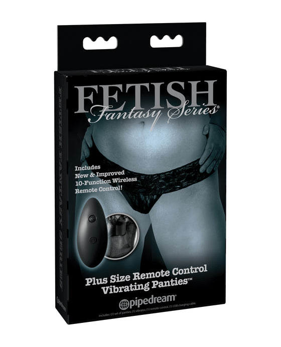 Fetish Fantasy Limited Edition Remote Control Vibrating Panties - Plus Size