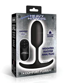  Heavy Hitters - Vibrating Weighted Silicone Anal Plug - Medium