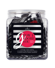  G How I Adore you G-Spot Enhancement Cream - Tub of 100 Single Use Packet