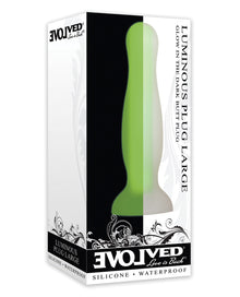  Evolved Luminous Anal Plug Large - Green
