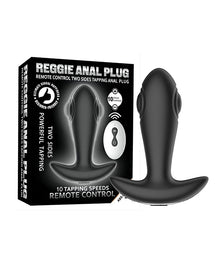  Reggie Tapping Anal Plug - Black