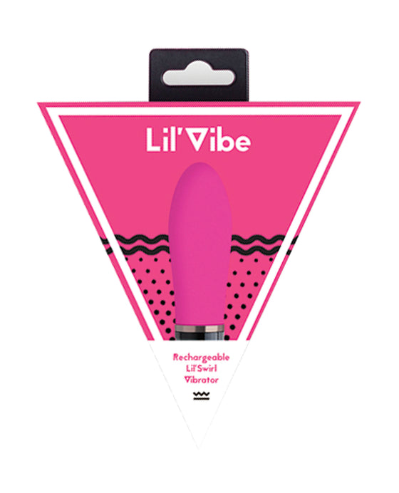 Lil' Vibe Swirl Rechargeable Vibrator - Pink