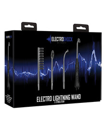  Shots Electroshock Lightning Wand - Black