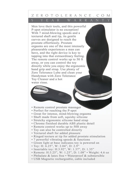 Zero Tolerance Handyman - Black