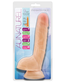  Blush Au Naturel 9" Sensa Feel Dildo - Beige