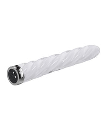  Playboy Pleasure In the Twist Glass Vibrator - White