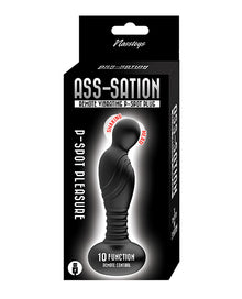  Ass-sation Remote Vibrating P Spot Plug - Black