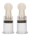 Shots Pumped Nipple Suction Set - Medium Clear