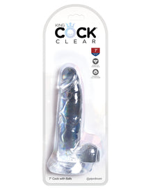  King Cock Clear 7" Cock w/Balls