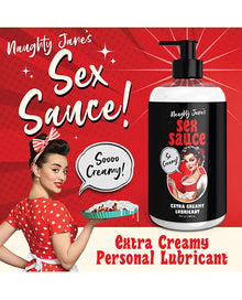  Naughty Jane's Sex Sauce Extra Creamy Lubricant - 16 oz