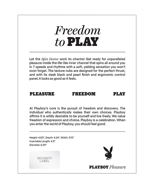 Playboy Pleasure Spin Doctor Stroker - Frost