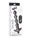 Bang! 28X Vibrating Silicone Anal Beads w/Remote Control - Black