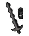 Bang! 28X Vibrating Silicone Anal Beads w/Remote Control - Black