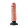 King Cock 6" Vibrating Cock - Flesh