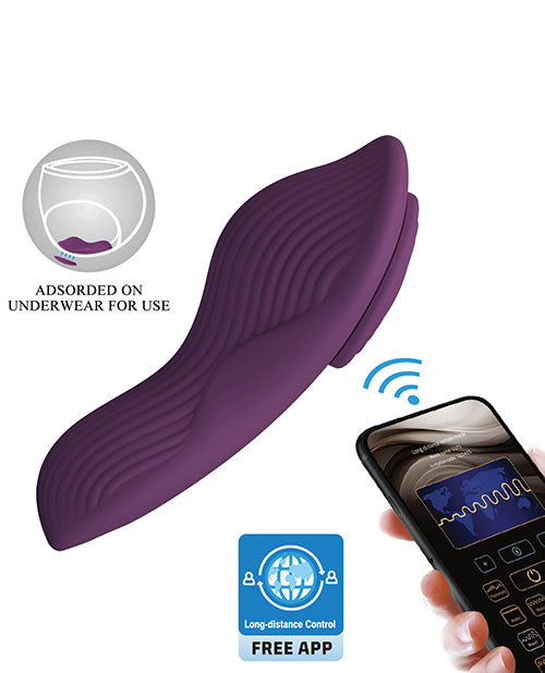 Pretty Love Mane Magnetic App-Controlled Panty Vibe - Purple