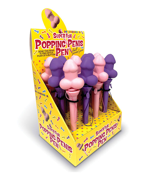 Super Fun Popping Penis Pen 12 pc Display