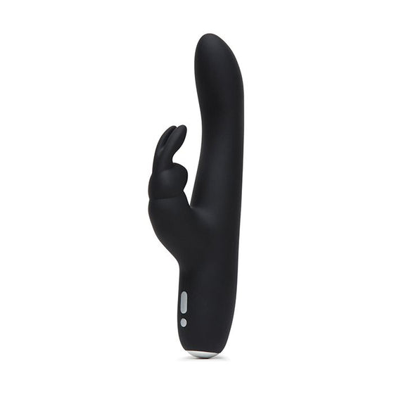 Fifty Shades of Grey Greedy Girl Rechargeable Slimline Rabbit Vibrator - Black