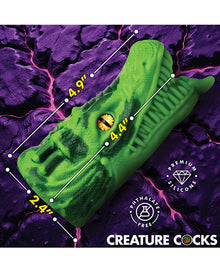  Creature Cocks Dragon Tamer Silicone Stroker - Green