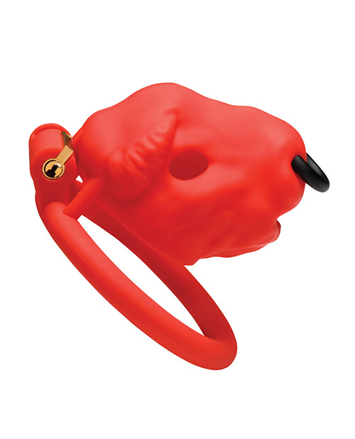 Master Series Bull Chastity Cage - Red
