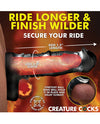 Creature Cocks Stallion 1.5" Silicone Penis Extension - Black/Silver - Extra Large