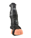 Creature Cocks Stallion 1.5" Silicone Penis Extension - Black/Silver - Extra Large