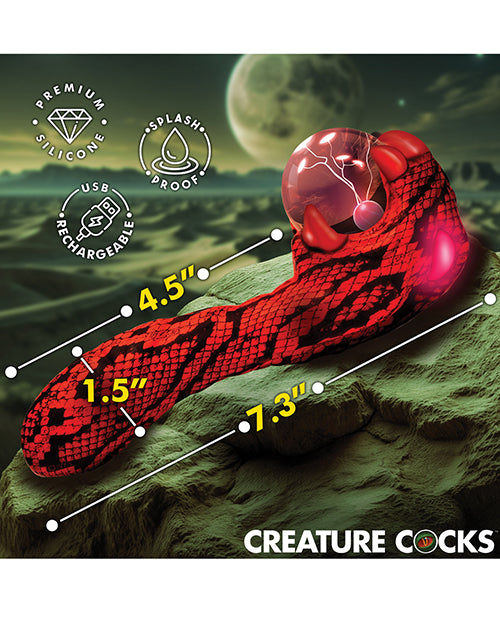 Creature Cocks Cobra Scepter Plasma Vibrator - Red/Black