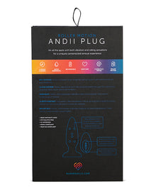  Nu Sensuelle Andii Vertical Roller Motion Butt Plug - Ultra Violet