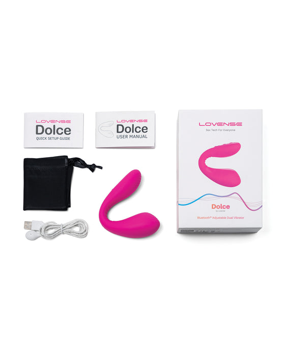 Lovense Dolce (Previously Quake) Adjustable Dual Stimulator - Pink