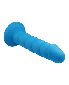  Rock Candy Suga Daddy 8" Silicone Dildo - Blue