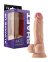 Shaft Model A Flexskin Liquid Silicone 7.5" Dong w/Balls - Pine