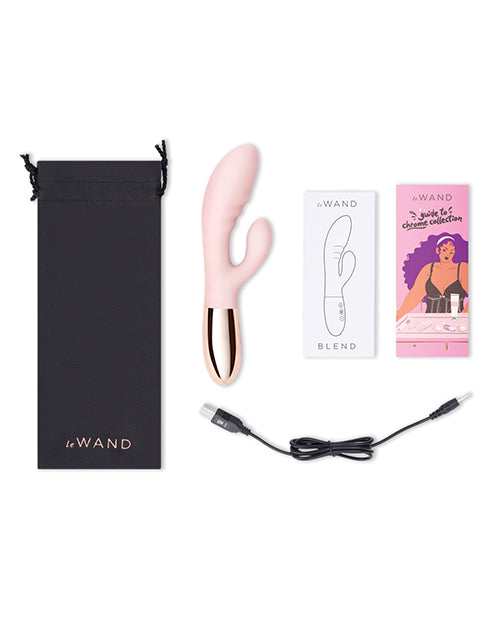 NO ETA Le Wand BLEND Double Motor Rabbit Rechargeable Vibrator - Rose Gold