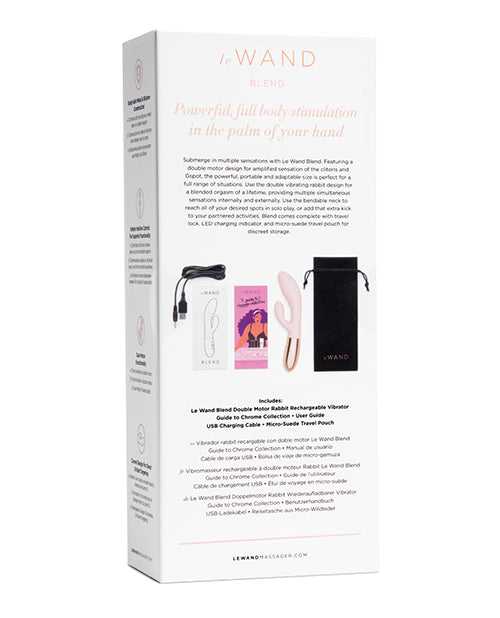 NO ETA Le Wand BLEND Double Motor Rabbit Rechargeable Vibrator - Rose Gold