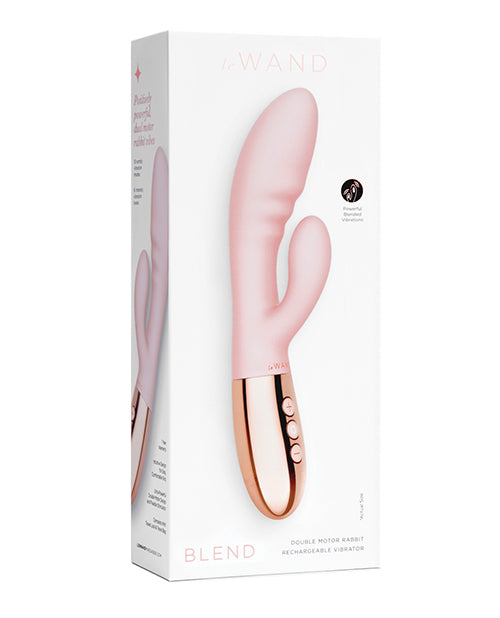 NO ETA Le Wand BLEND Double Motor Rabbit Rechargeable Vibrator - Rose Gold
