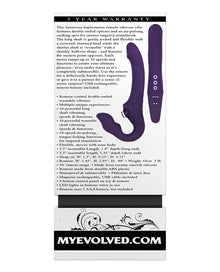  Evolved 2 Become 1 Strapless Strap On - Purple