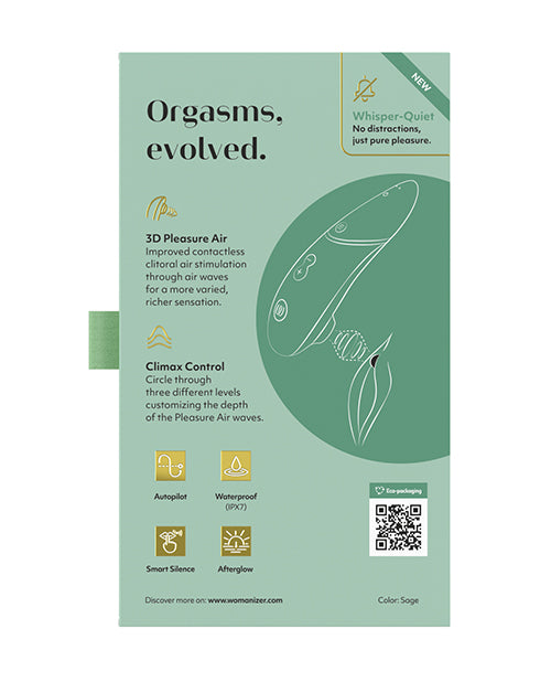 Womanizer Next 3D Climax Control Pleasure Air - Sage