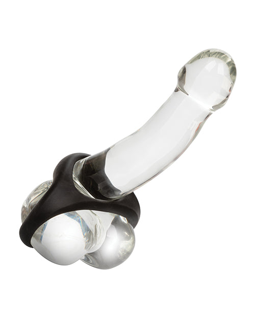 Peak Magnified Gauged Penis Pump System w/Cock & Ball Ring - Black