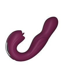  Joi Rotating Head G-Spot Vibrator & Clit Licker - Purple