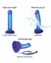 Strap-on-Me Glow-Led Dildo - Purple