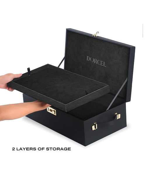 Dorcel Le Coffret Prestige Edition Built-in Combination Lock Storage Box - Black