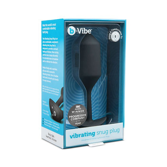 b-Vibe Vibrating Weighted Snug Plug XL - 247 g Black
