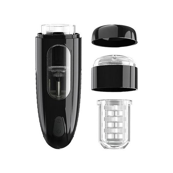 Pretty Love Marlon Thrusting & Rotating Masturbator - Black